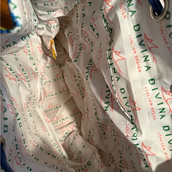 Lemon Print La Divina Italian Backpack bought in Italy